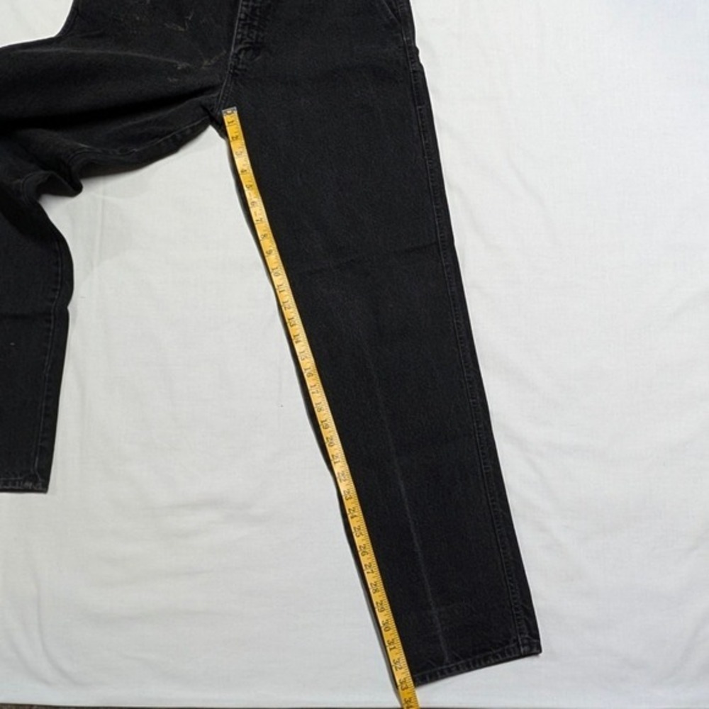 Vintage Wrangler Black High Waist Western V-Yoke Tapered Jeans Made in USA 15x36 - Picture 5 of 16